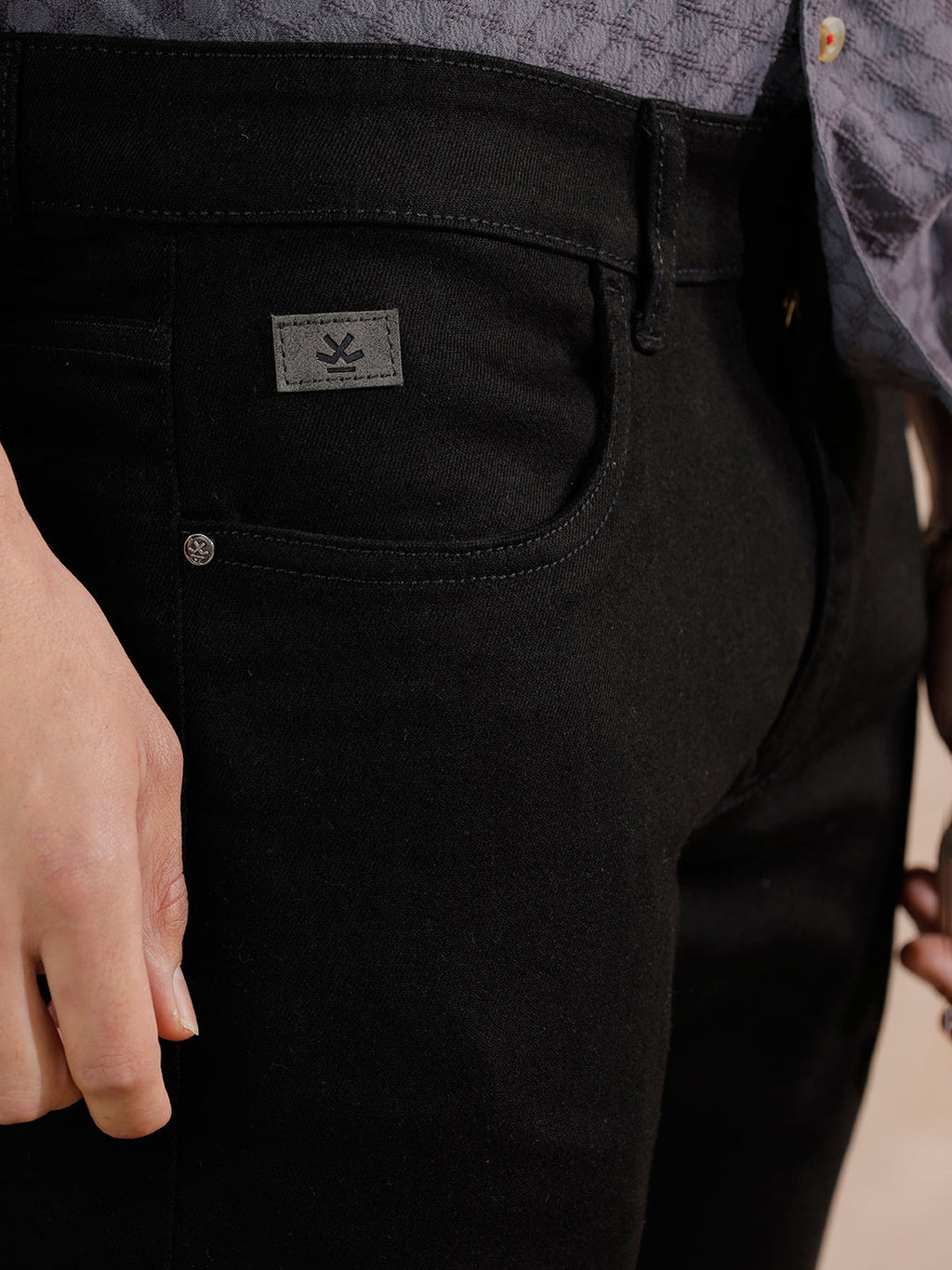 Casual Slim Fit Jeans | Black