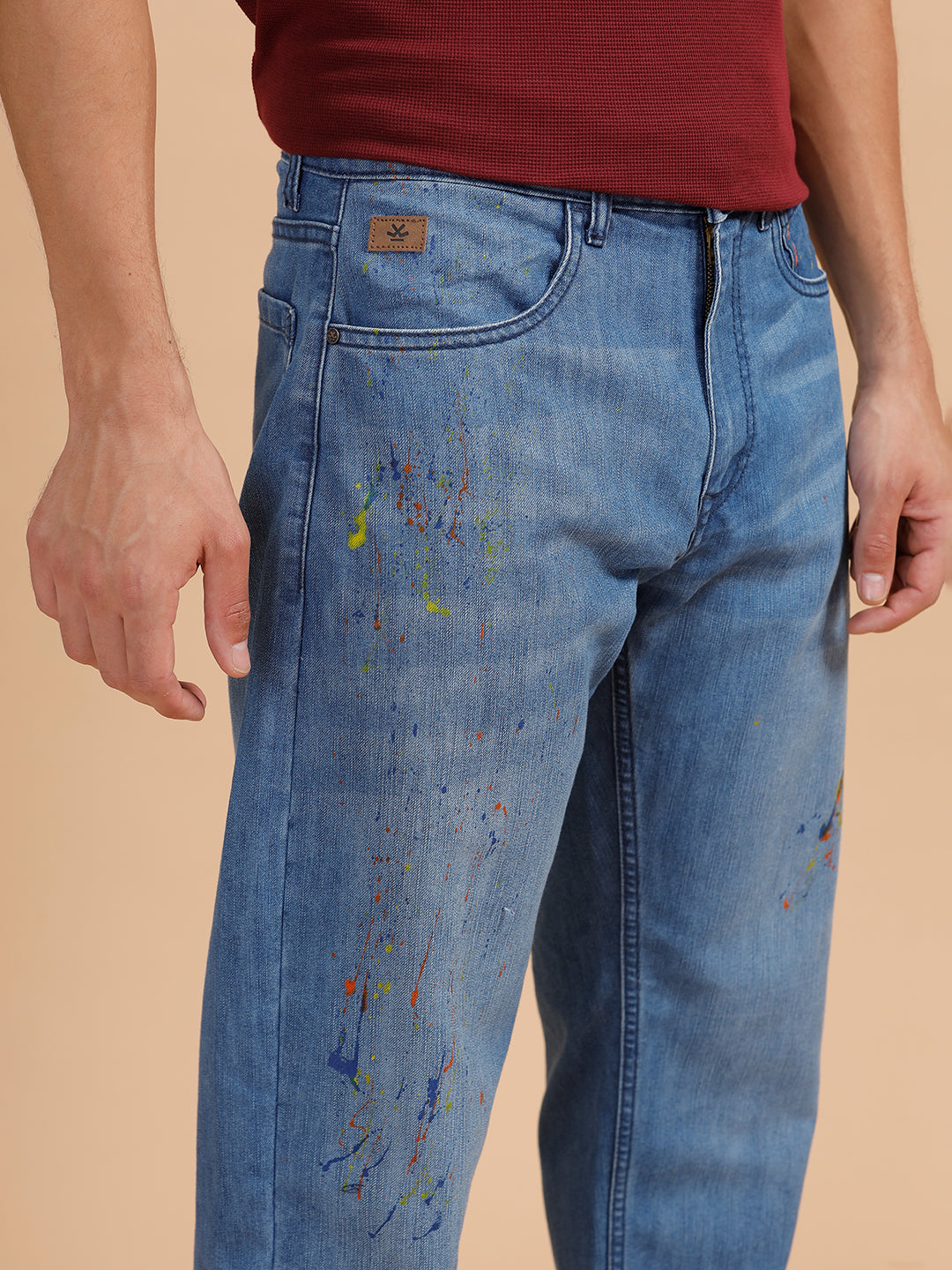 Heavy Fade Anti Fit Jeans | Light Blue