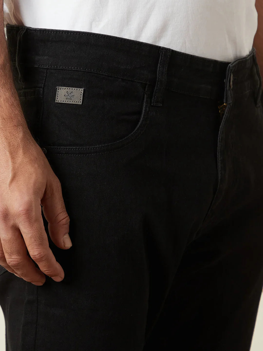 Casual Skinny Crop Jeans | Black