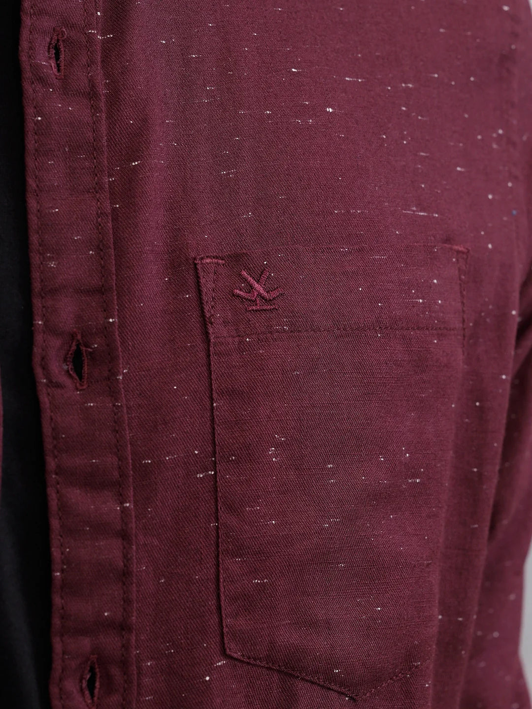 100% Cotton Enzyme Washed Regular Fit Shirt I Marron