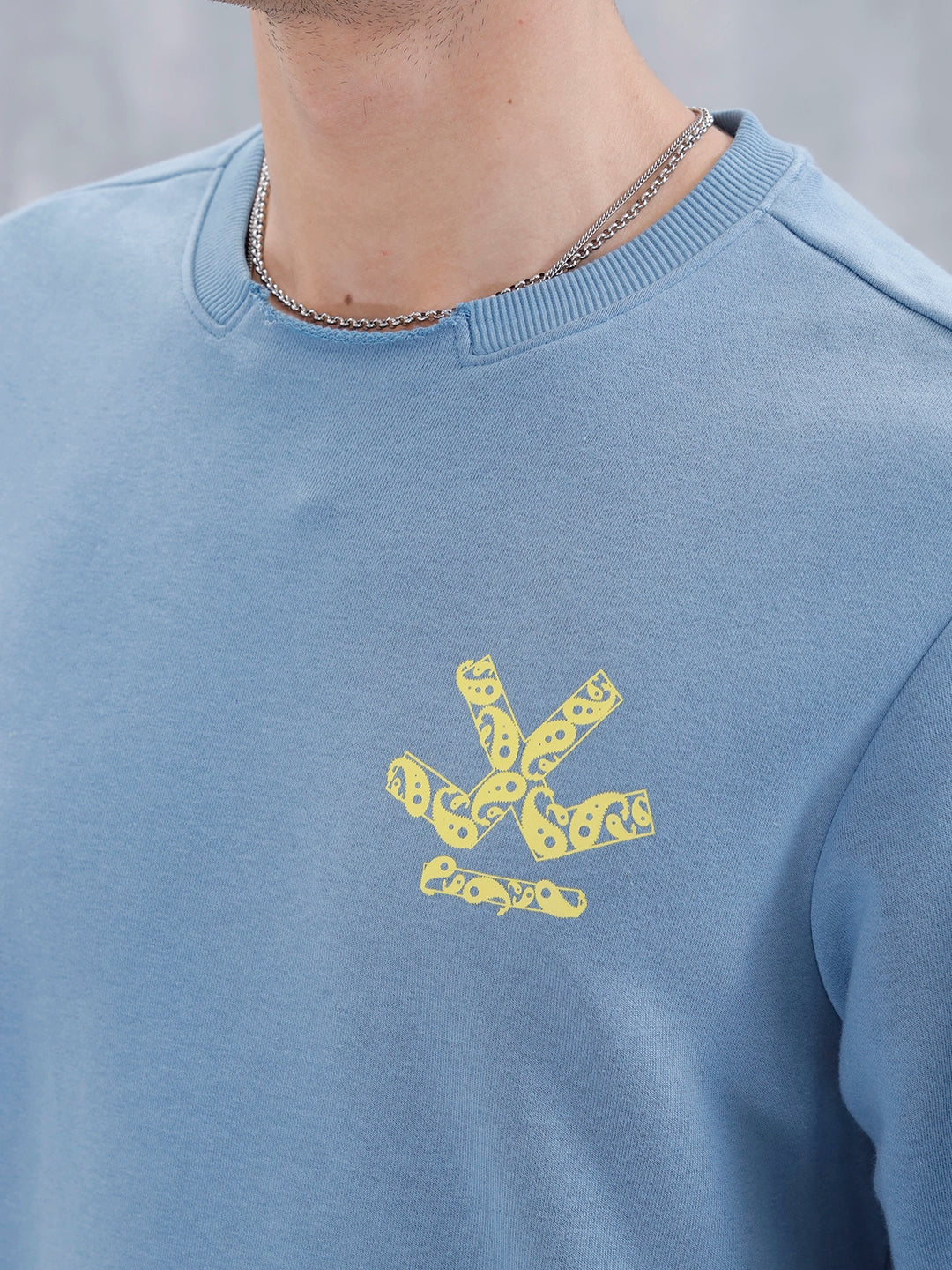 Men's Casual Comfort Fit Branded Sweatshirt | Blue