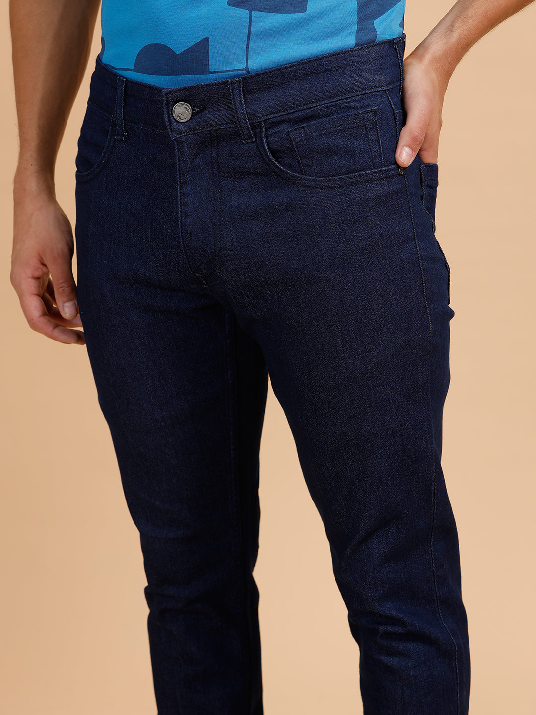 Casual Slim Fit Jeans | Dark Blue