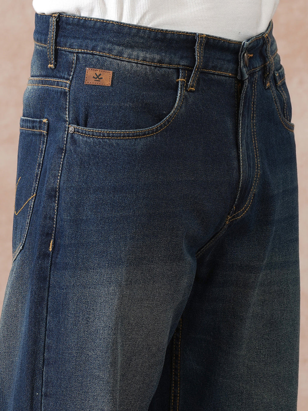 Heavy Fade Loose Fit Jeans | Blue