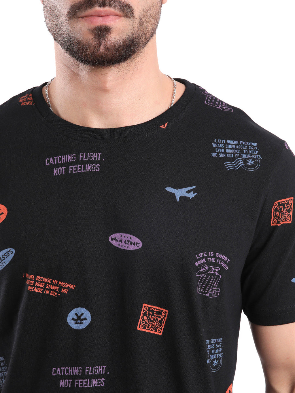 Classic Black AOP T-Shirt