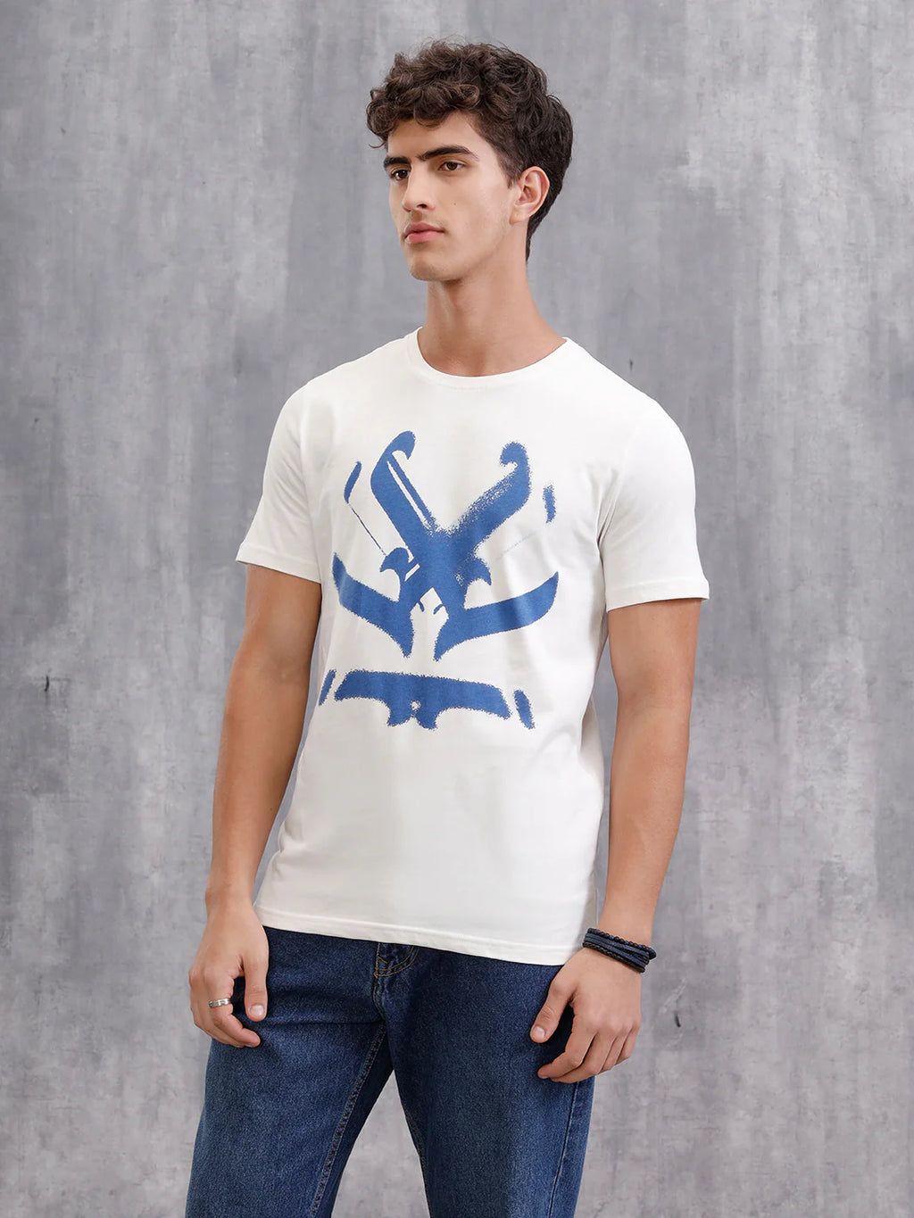 Ancient Script Inspired Brand Carrier  | Off White