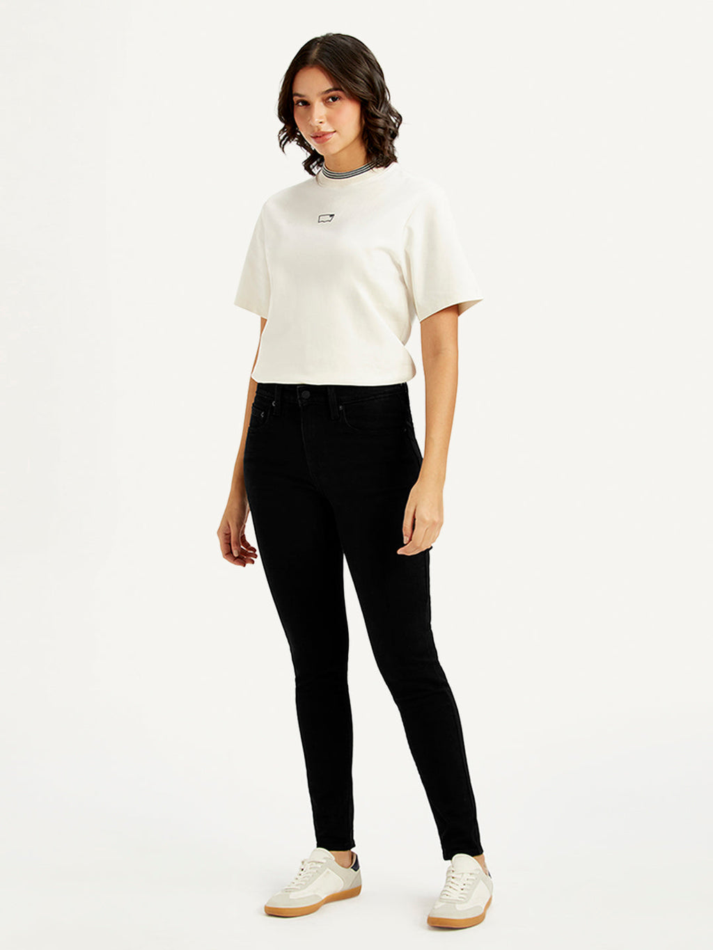 Women's 721 Black Skinny Fit High Rise Jeans