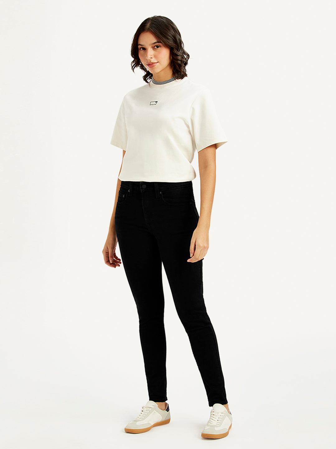 Women's 721 Black Skinny Fit High Rise Jeans