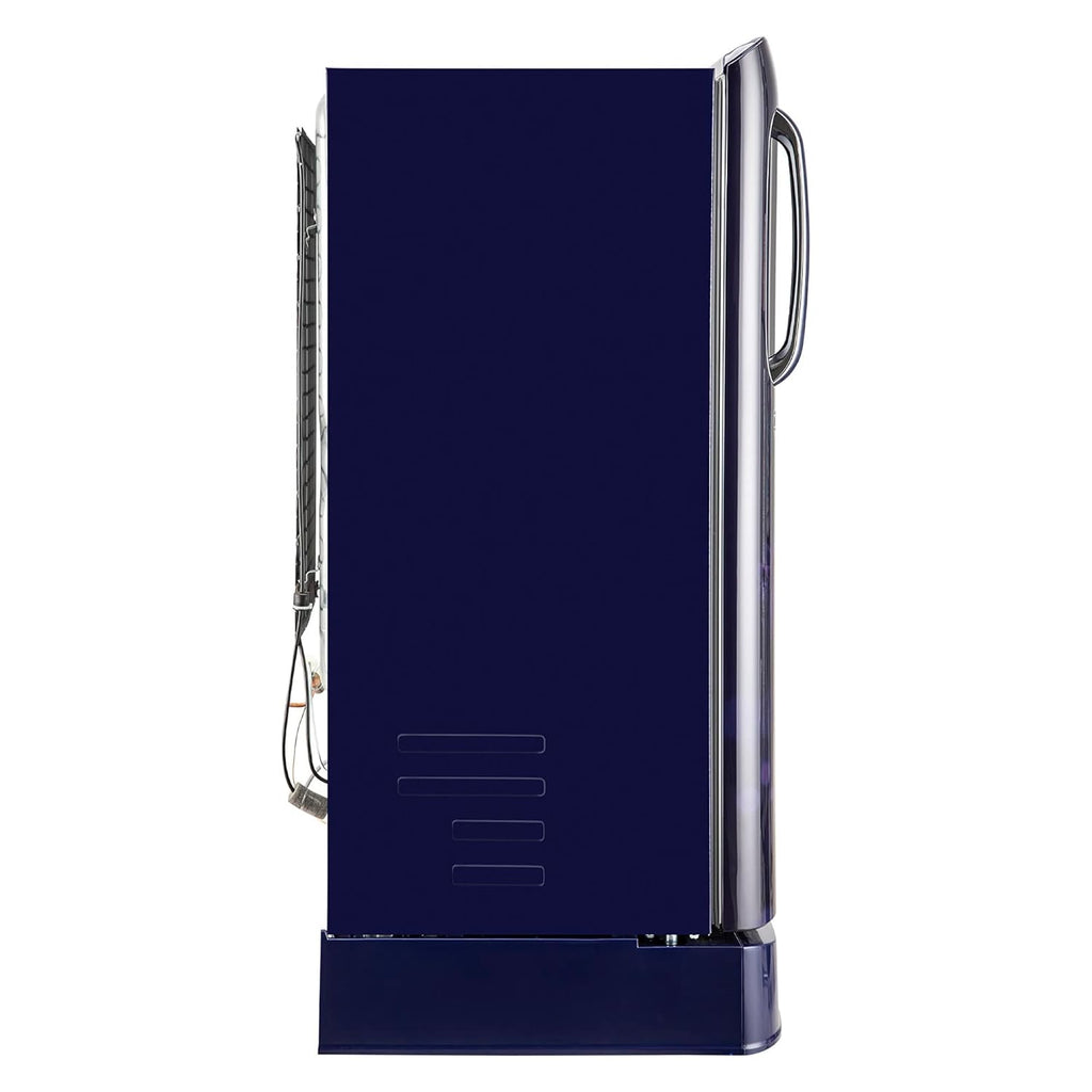 LG 185 L Direct Cool Single Door 5 Star Refrigerator with Base Drawer (Blue Ilan, GL-D201ABIU)