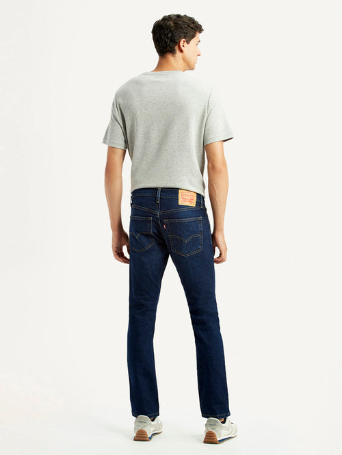 Men's 65504 Dark Blue Skinny Fit Mid Rise Jeans