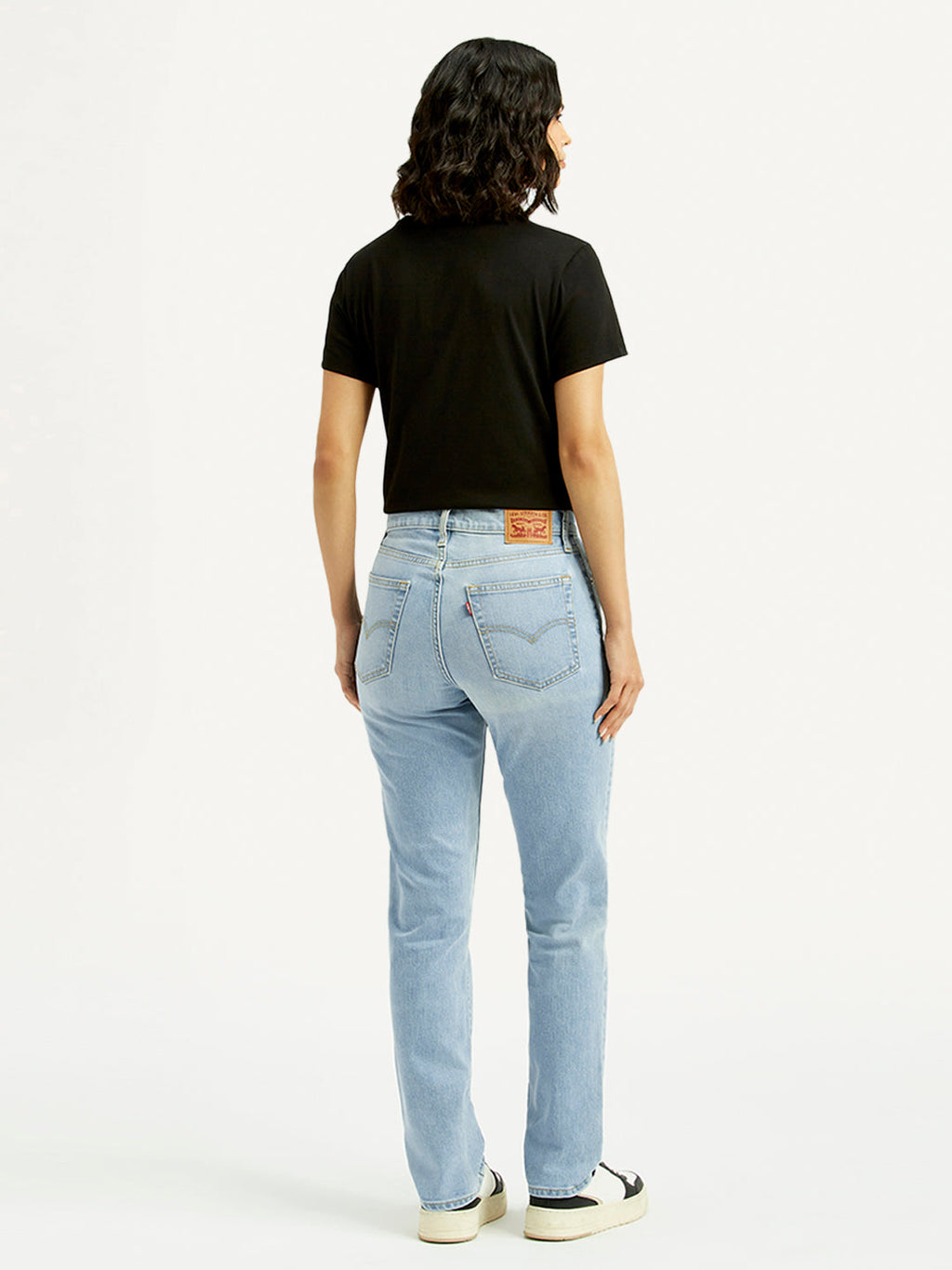 Women's 724 Light Blue Straight Fit High Rise Jeans