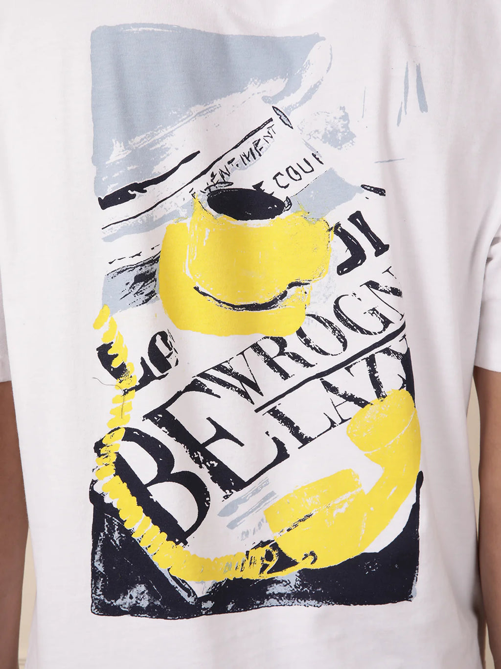 Be Lazy White Oversized T-Shirt