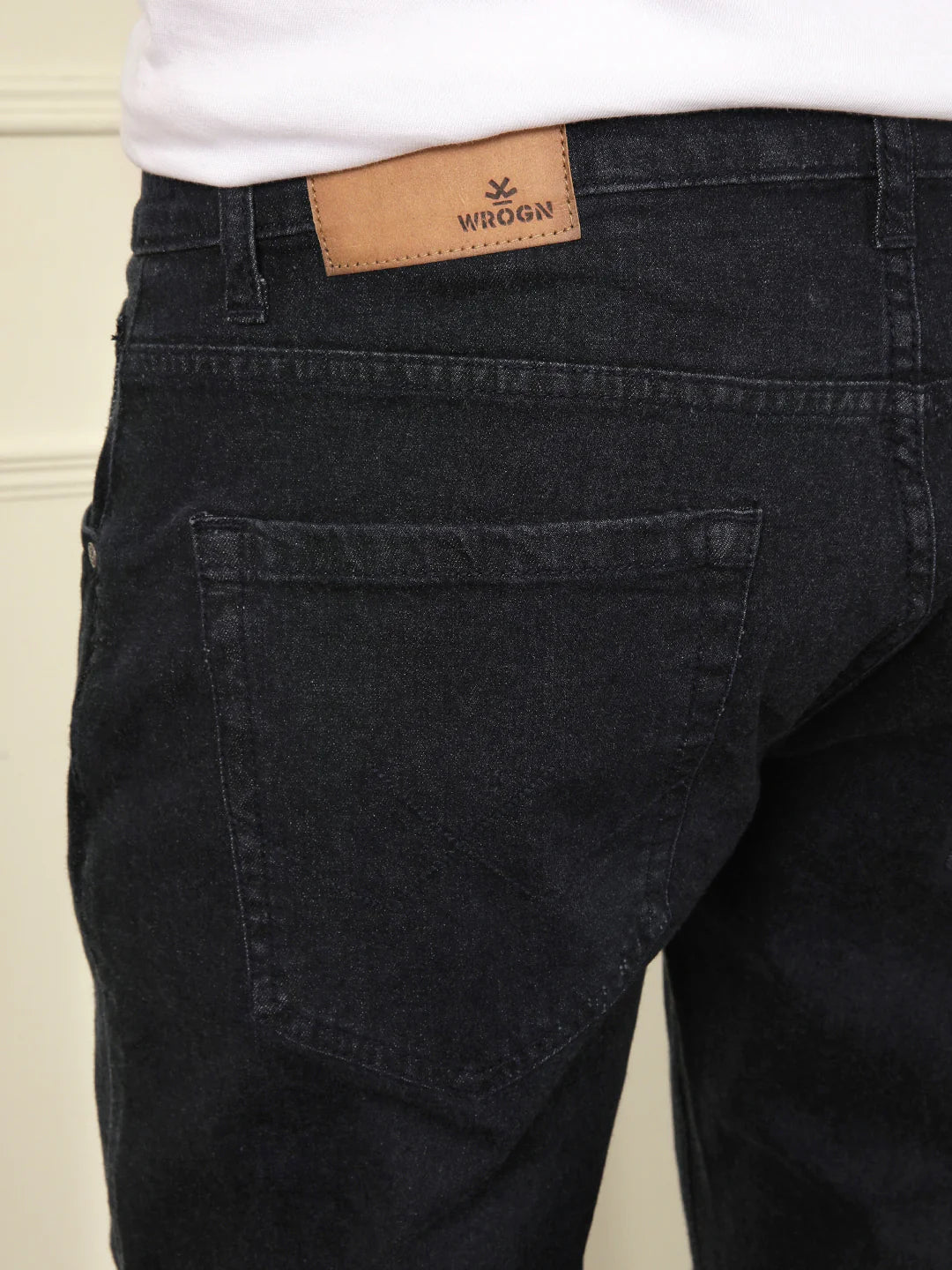 Casual Slim Tapered Jeans | Black
