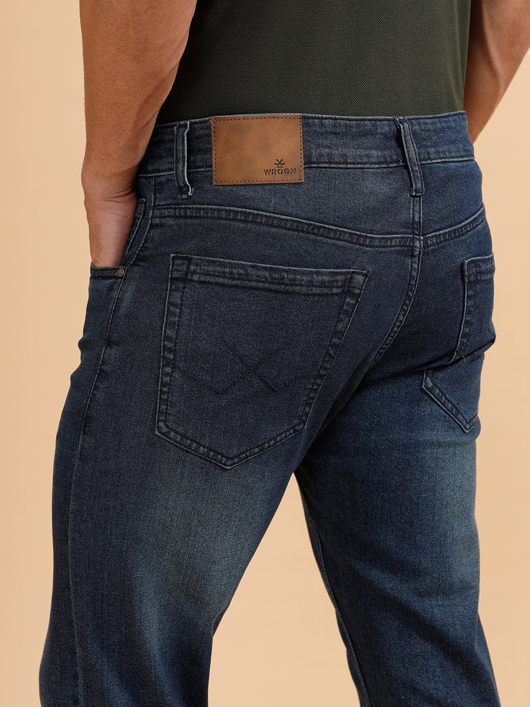 Casual Slim Fit Jeans | Dark Blue