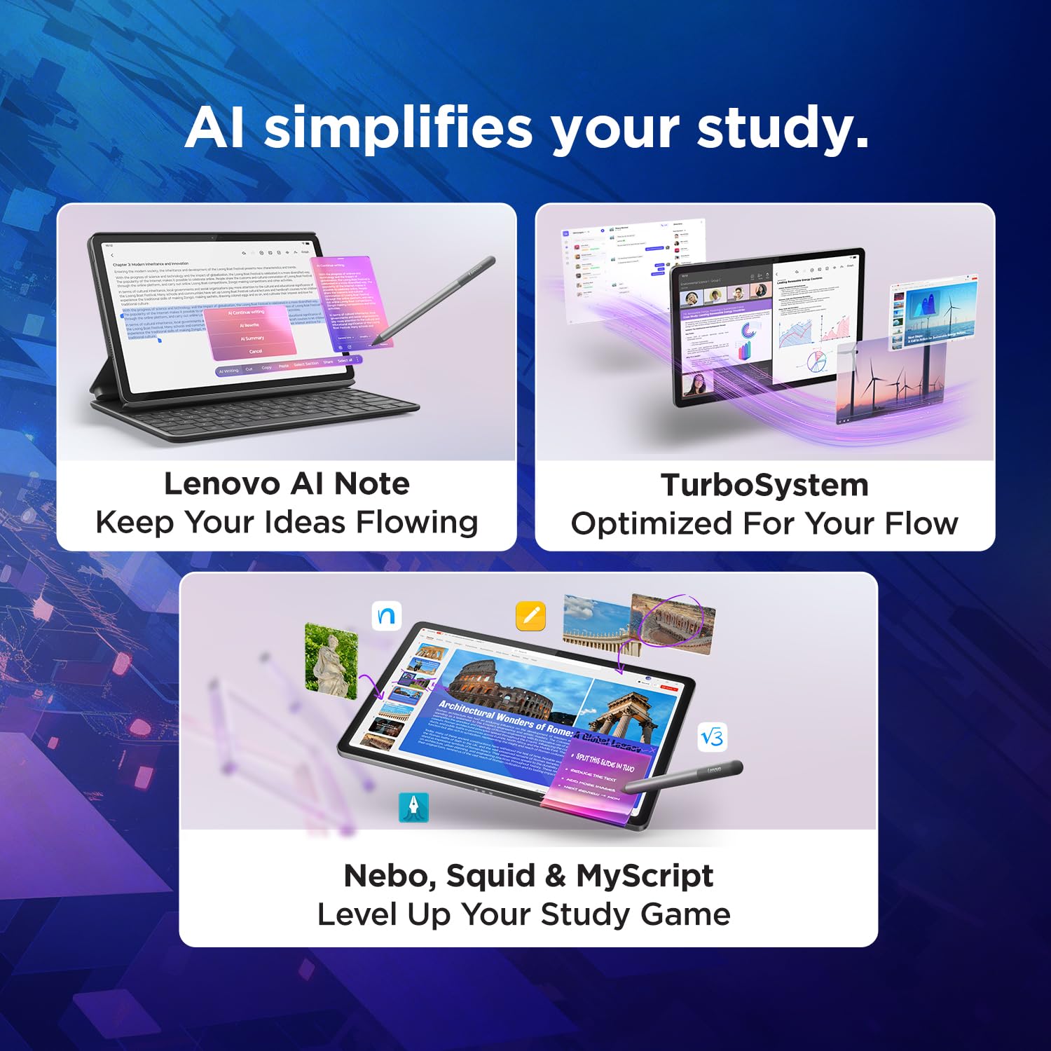 Lenovo Idea Tab with Pen|5G + Wi-Fi|11 Inch,2.5K Display with 500 Nits Brightness|8 GB RAM + 256 GB ROM
