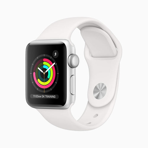 Apple Watch Series 3 (GPS, 38mm) - Silver Aluminium Case with White Sport Band