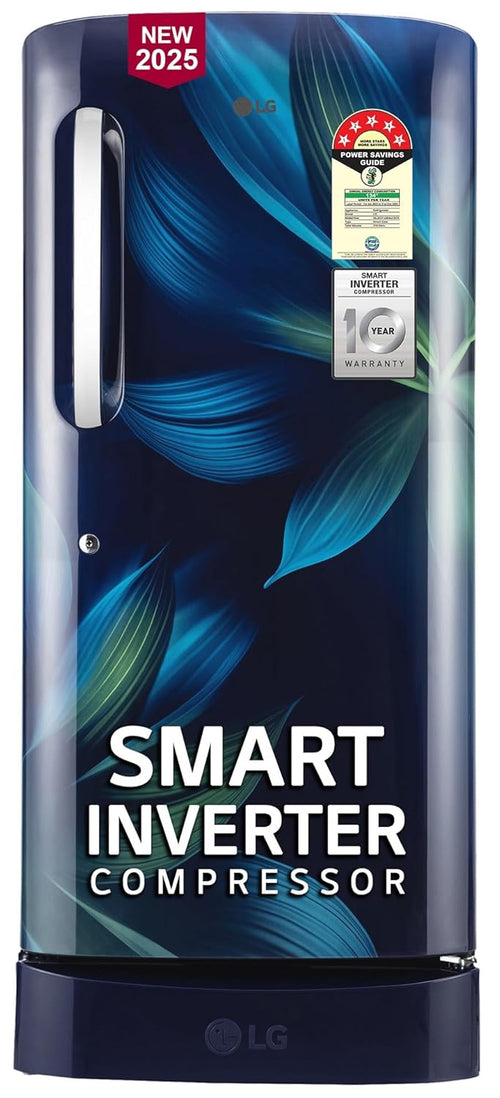 LG 210 L, 5 Star, Direct Cool, Smart Inverter Compressor, Single Door Refrigerator(GL-D231ABAU)