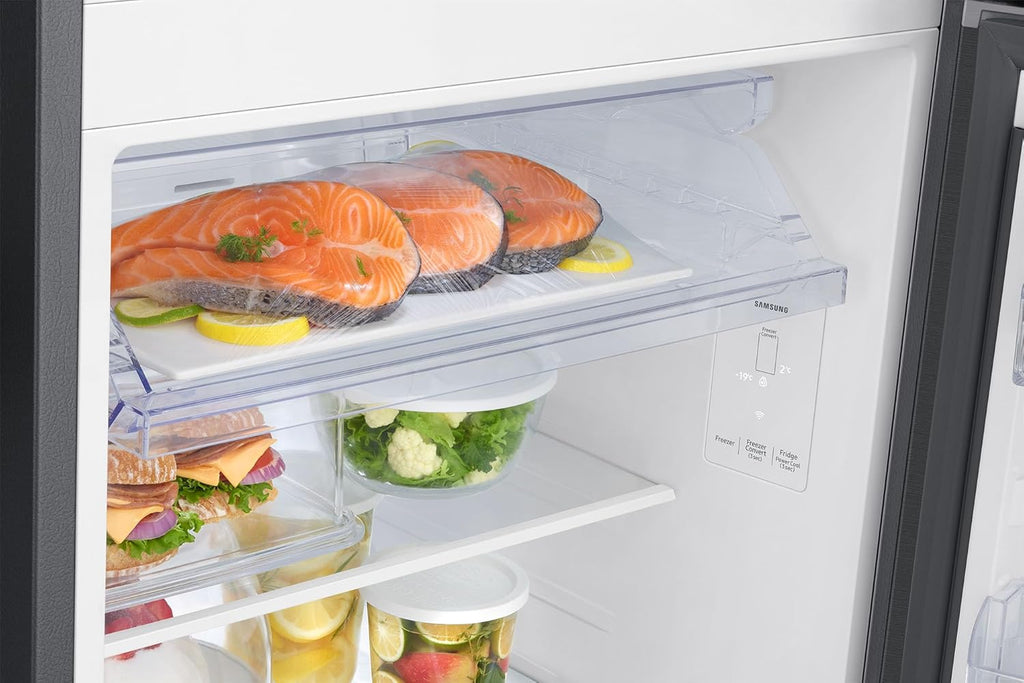 Samsung 330 L, 3 Star, Convertible 5-in-1, Digital Inverter, Frost Free Double Door, WiFi Enabled Bespoke AI Refrigerator (RT34DG5A4DBXHL, Luxe Black)