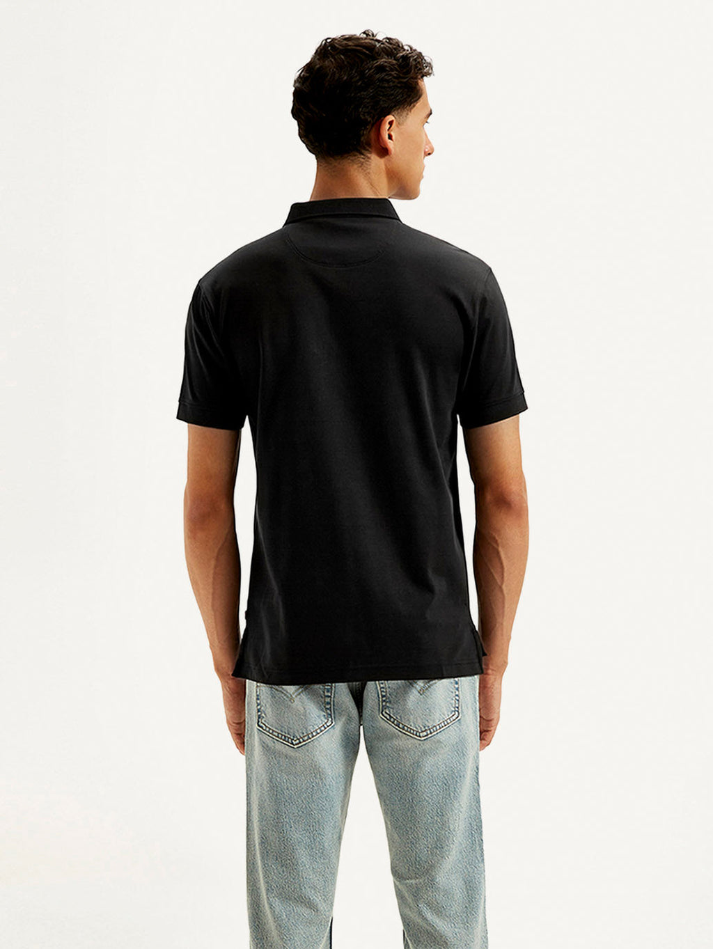 Men's Solid Slim Fit Polo T-shirt