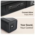 Akai SB120, 2.1 Channel Soundbar with 120 Watts Wired Subwoofer for Extra Deep Bass, Black