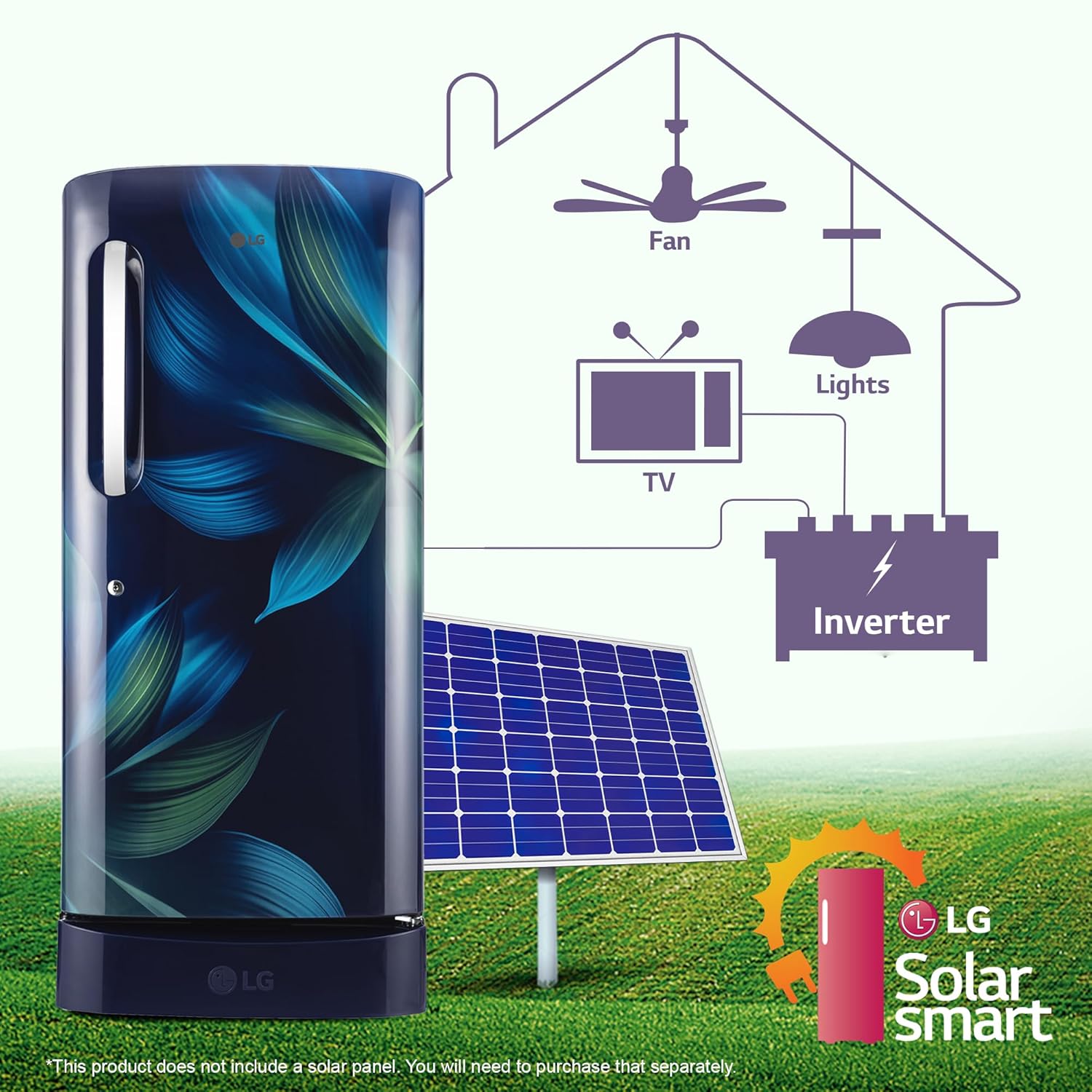 LG 210 L, 5 Star, Direct Cool, Smart Inverter Compressor, Single Door Refrigerator(GL-D231ABAU)