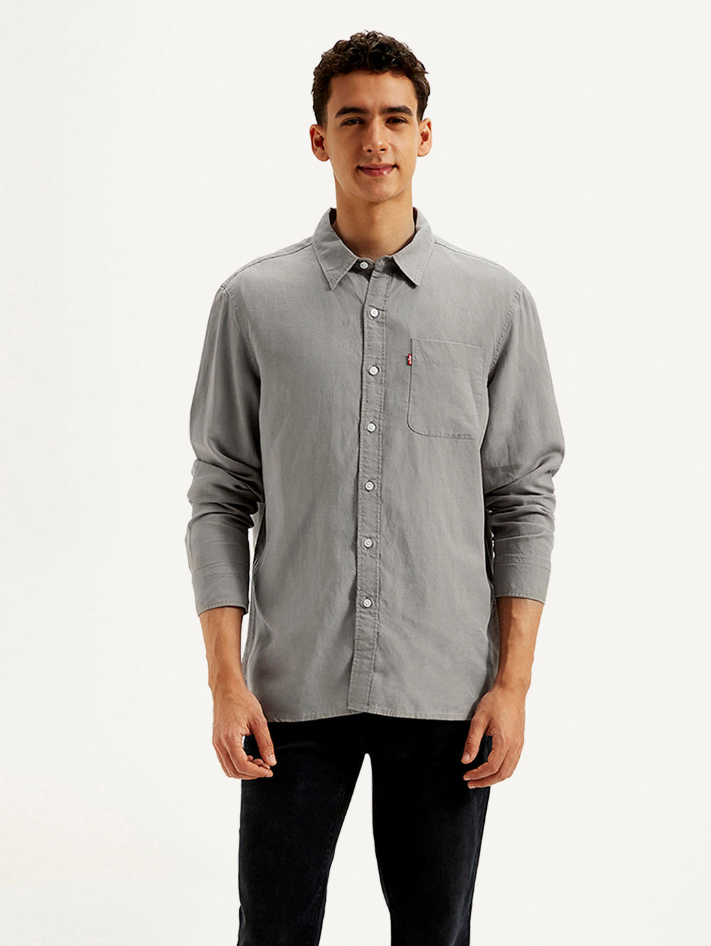 Men's Solid Slim Fit Linen Shirt