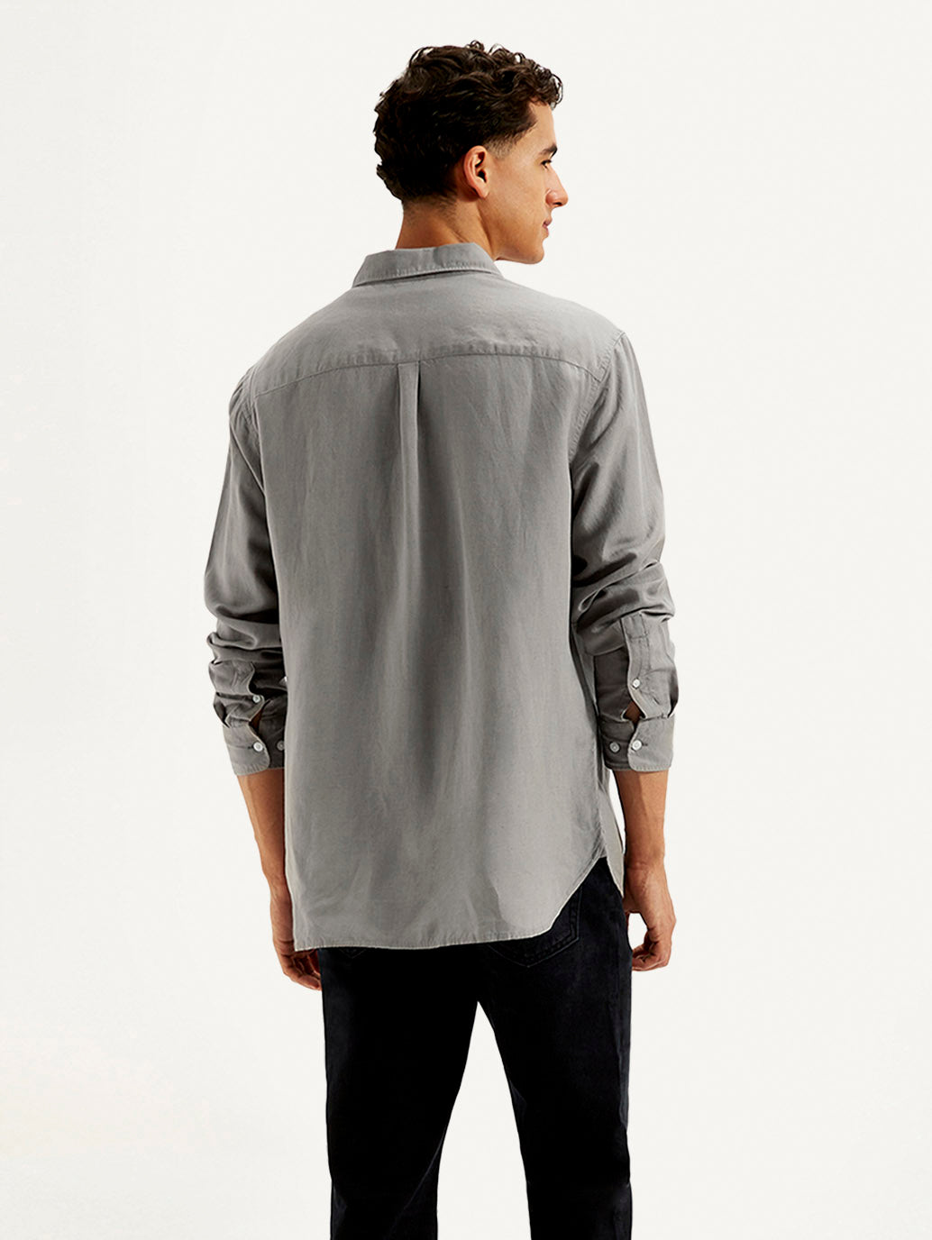 Men's Solid Slim Fit Linen Shirt