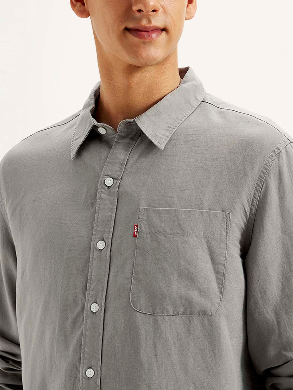 Men's Solid Slim Fit Linen Shirt