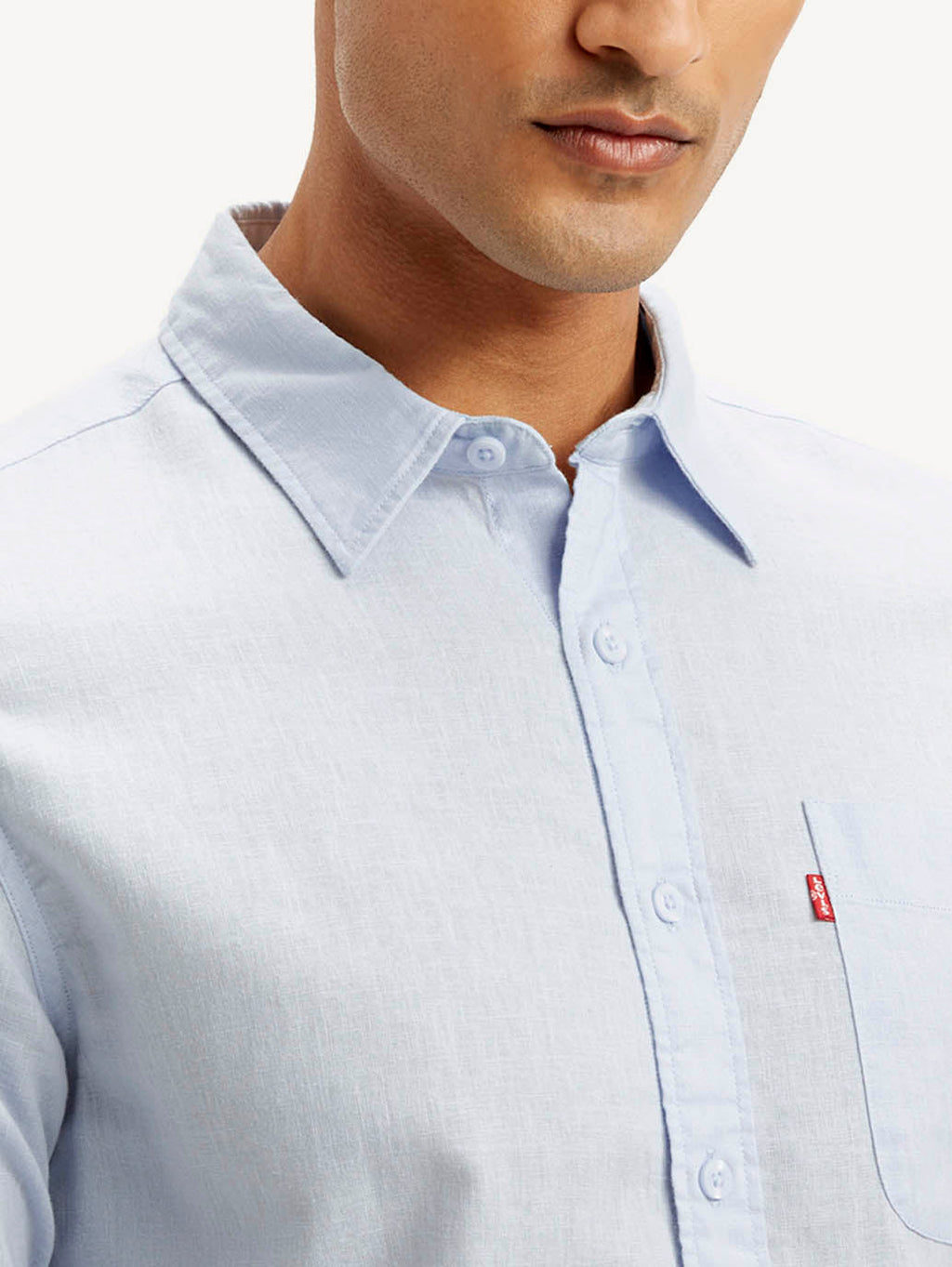 Men's Solid Slim Fit Linen Shirt