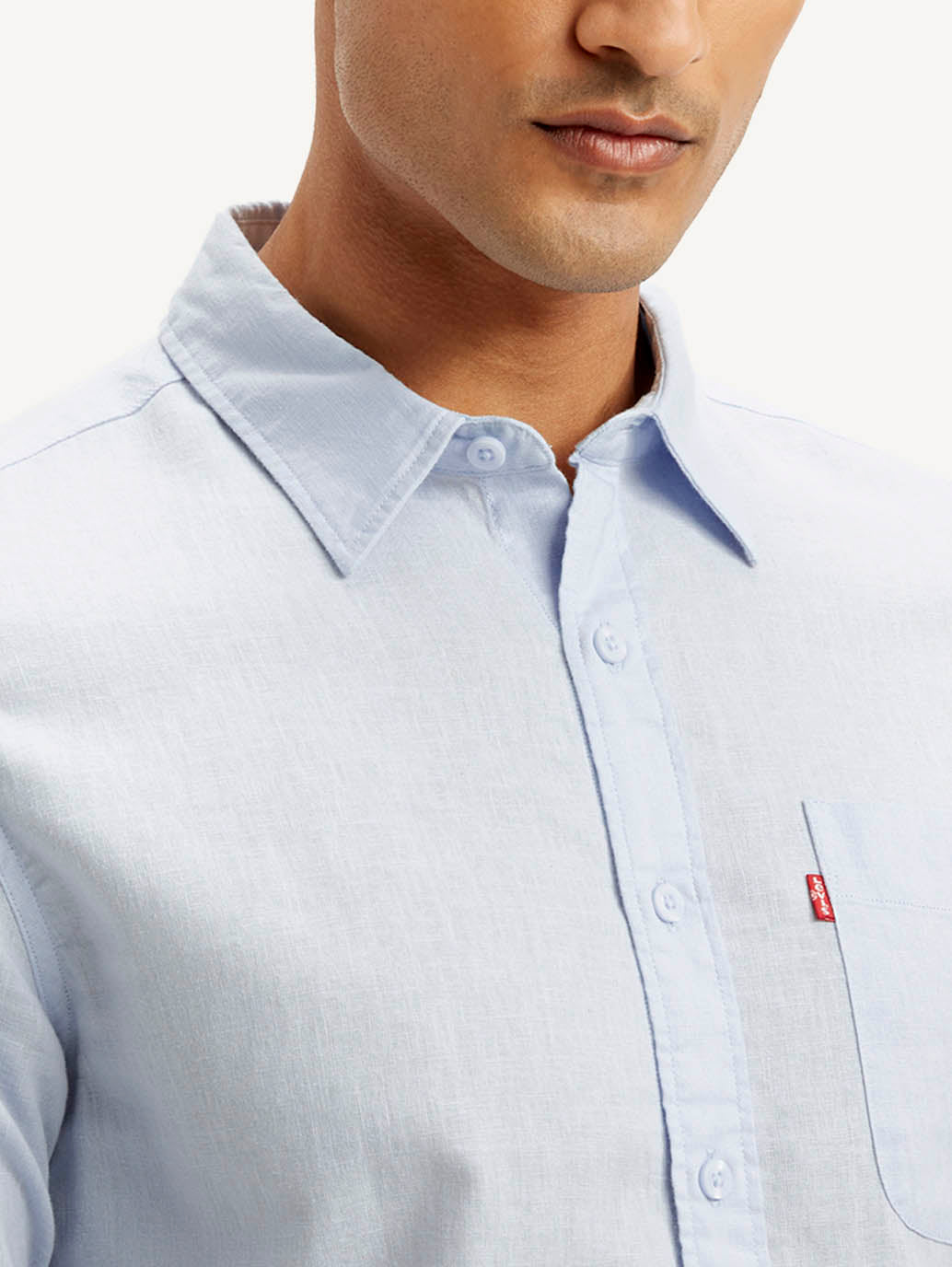 Men's Solid Slim Fit Linen Shirt