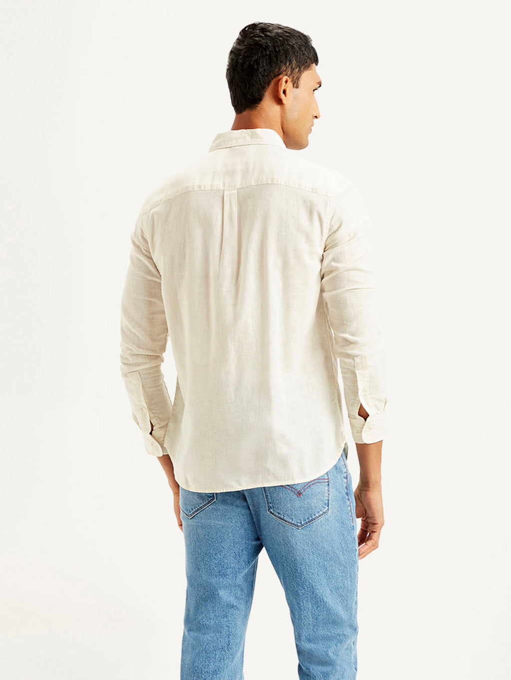 Men's Solid Slim Fit Linen Shirt