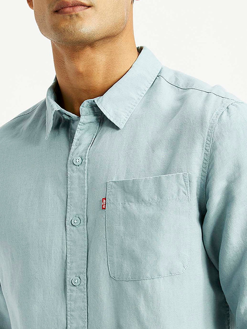 Men's Solid Slim Fit Linen Shirt