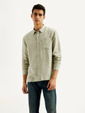 Men's Solid Slim Fit Linen Shirt