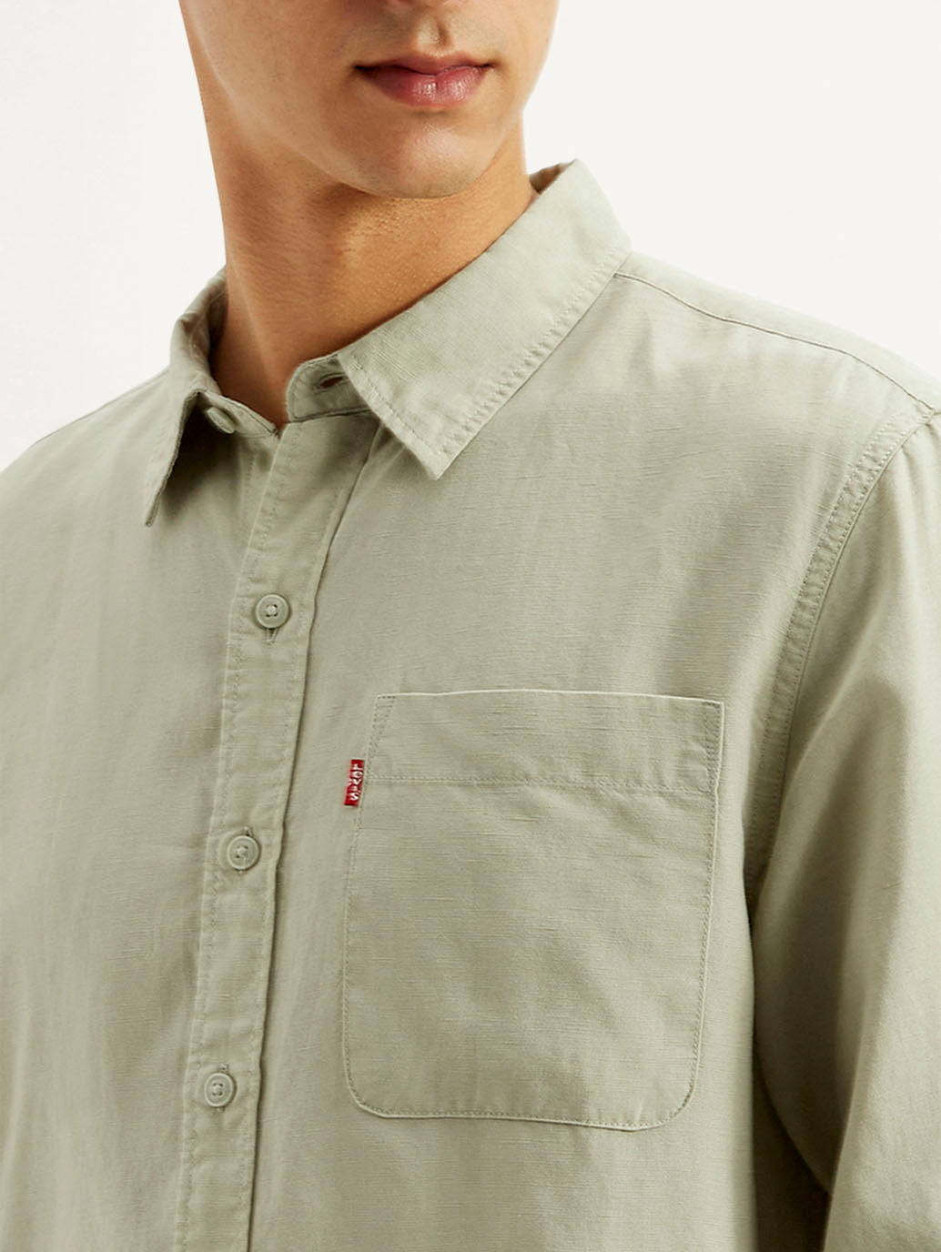 Men's Solid Slim Fit Linen Shirt