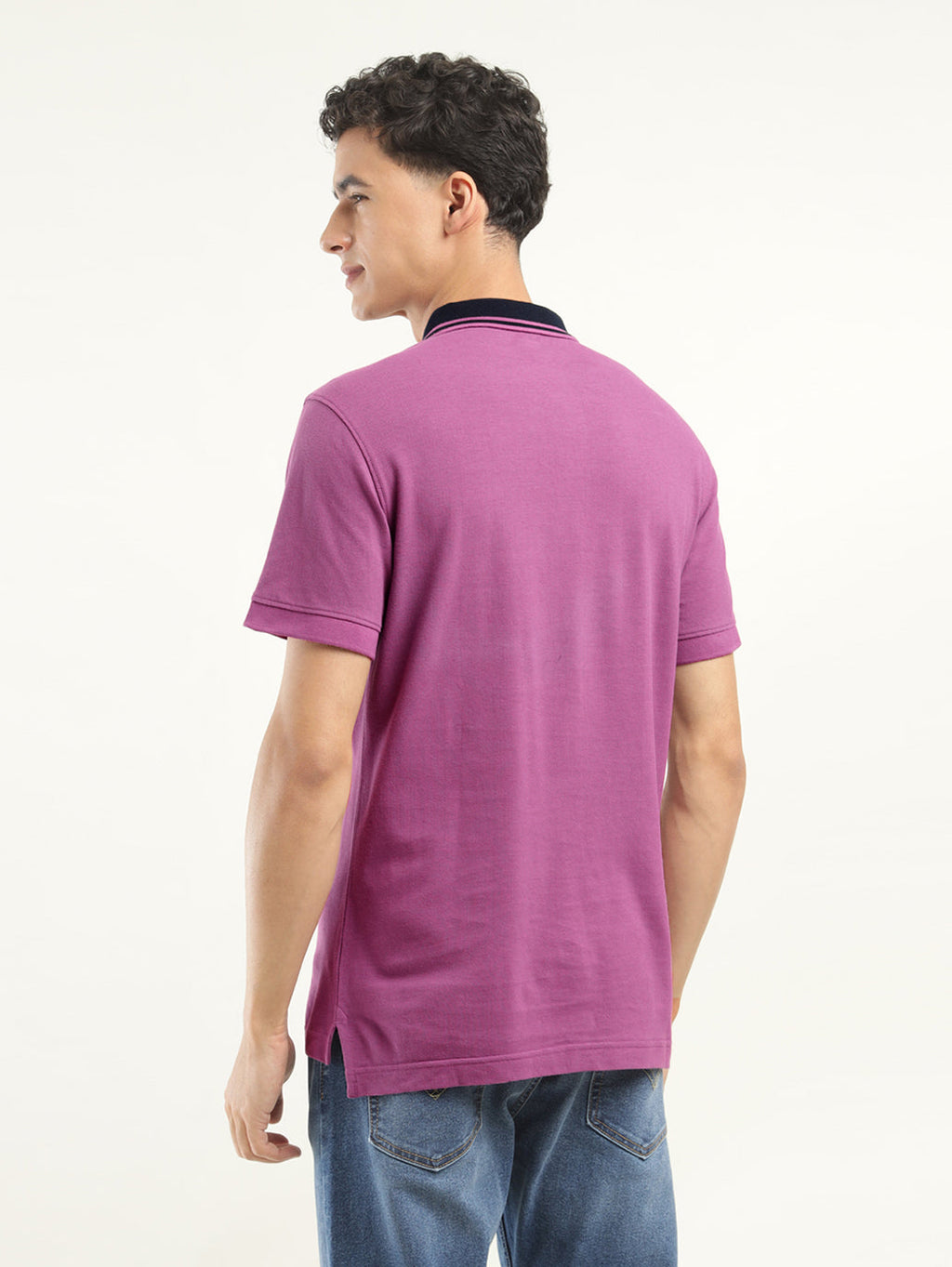 Men's Solid Polo T-Shirt