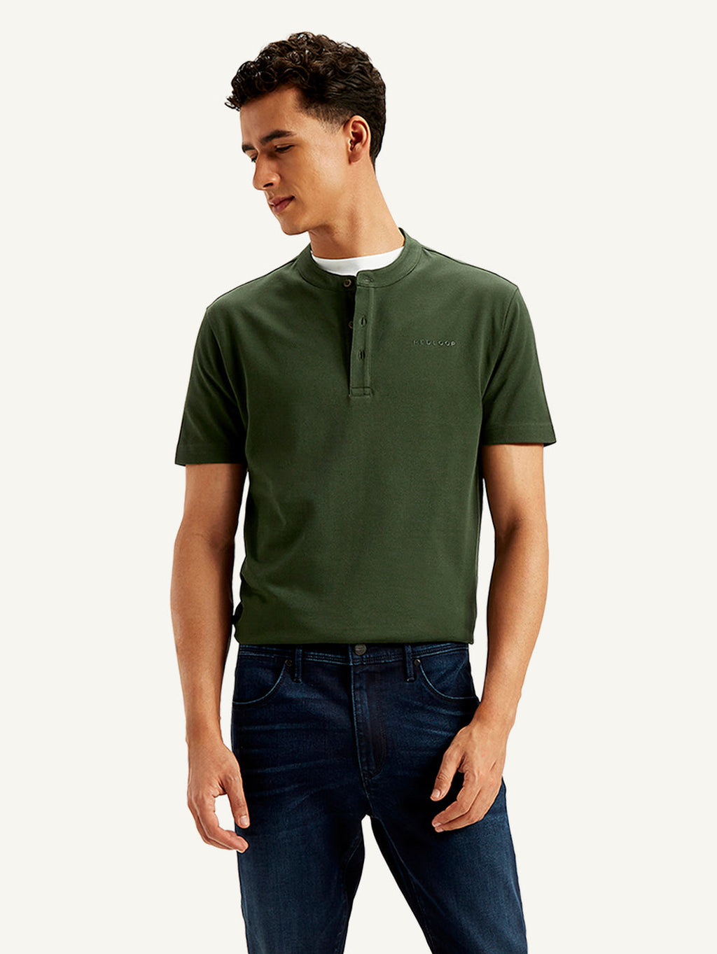 Men's Redloop Solid Slim Fit T-shirt