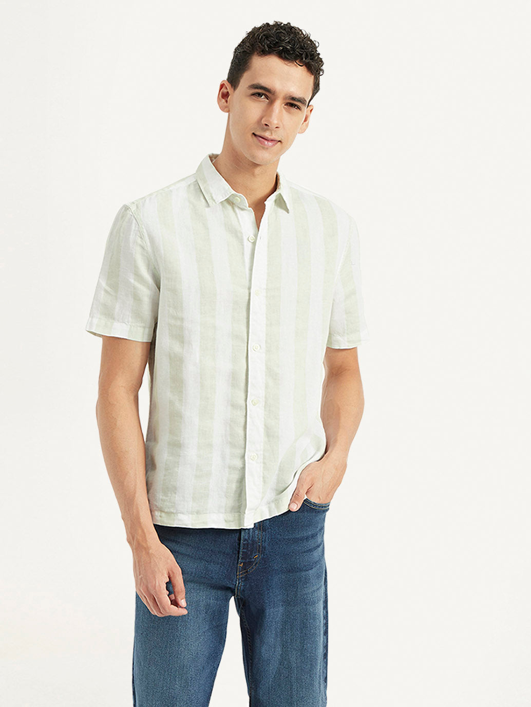 Men's Striped Relaxed Fit Shirt