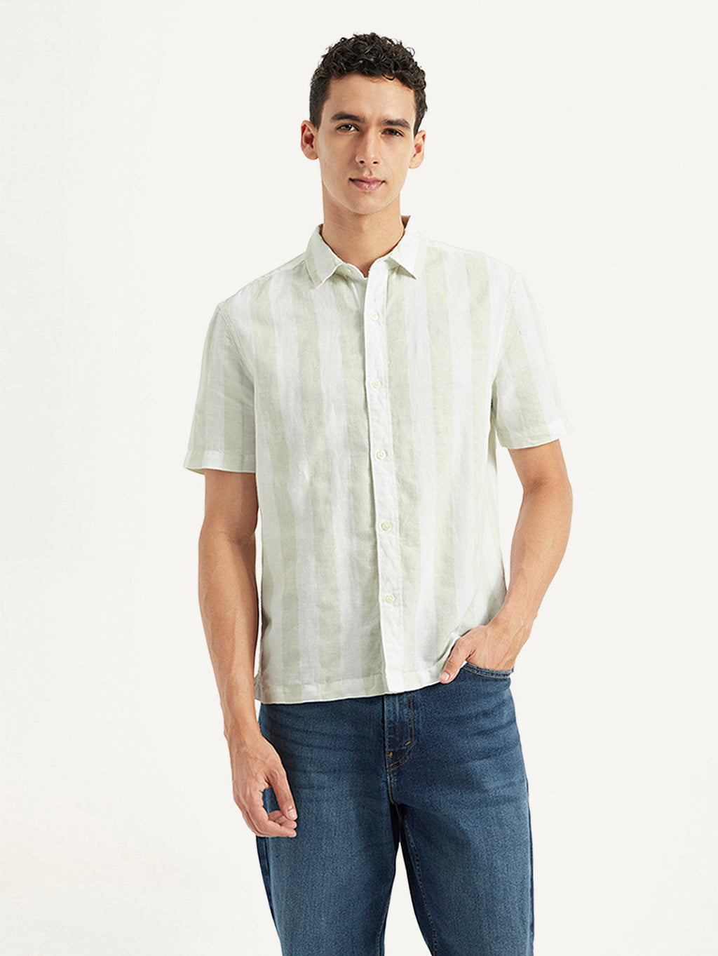 Men's Striped Relaxed Fit Shirt
