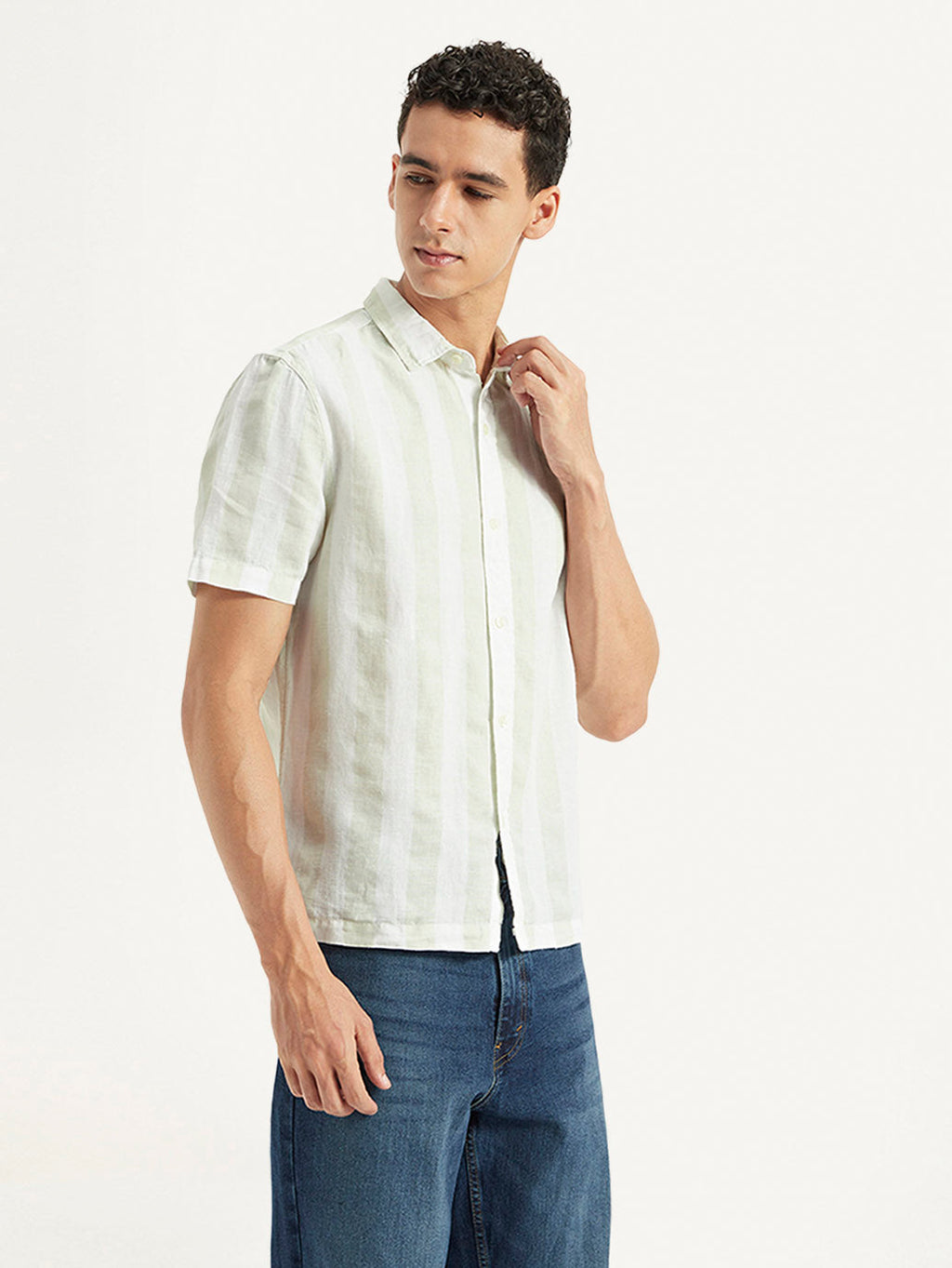 Men's Striped Relaxed Fit Shirt