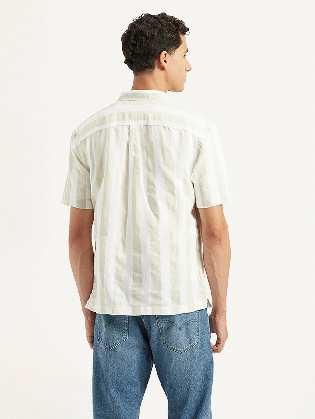 Men's Striped Relaxed Fit Shirt