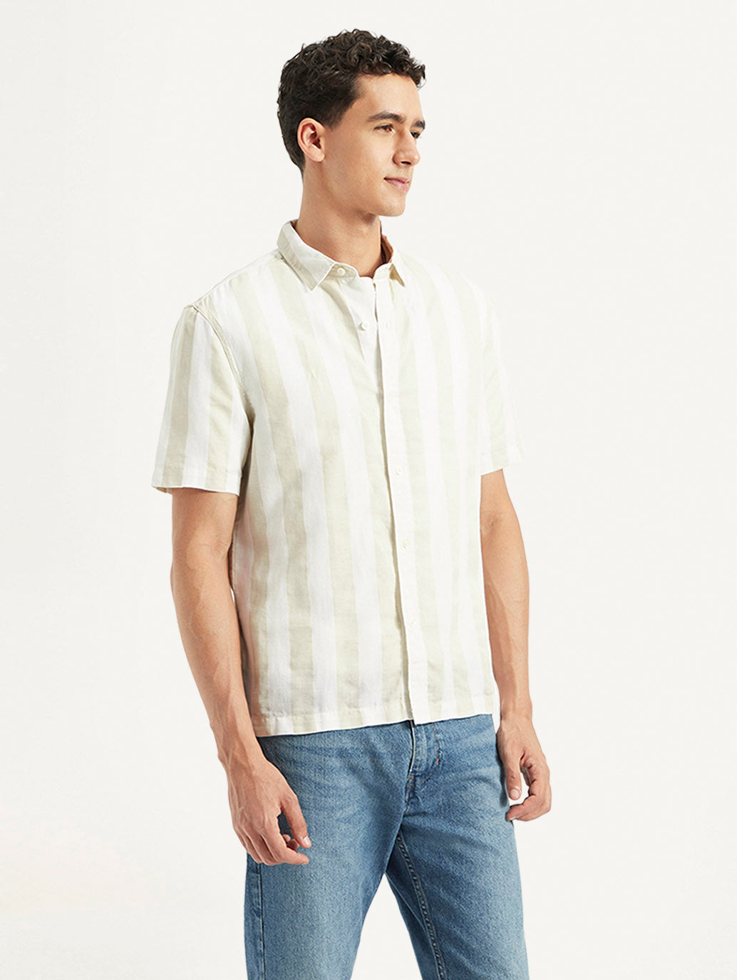 Men's Striped Relaxed Fit Shirt
