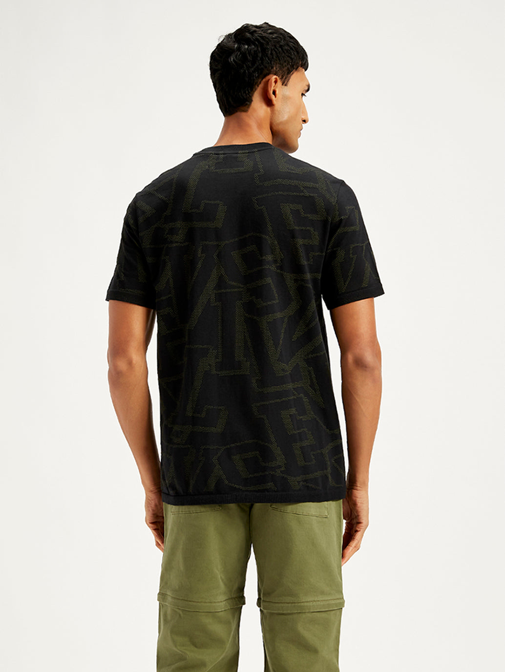 Men's Typographic Print Regular Fit T-Shirt