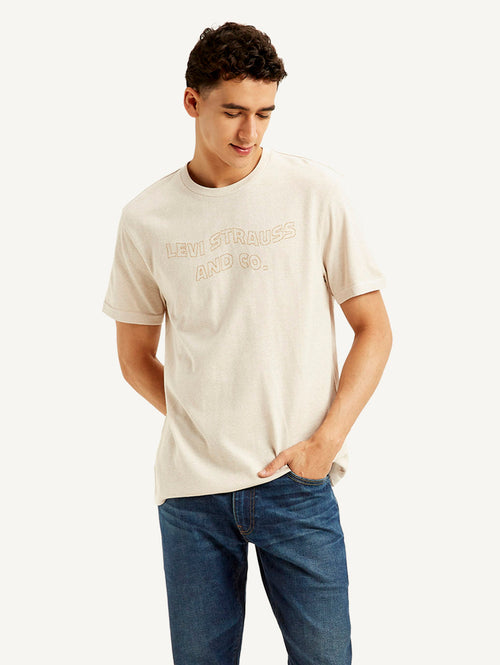 Men's Brand Logo Slim Fit T-shirt