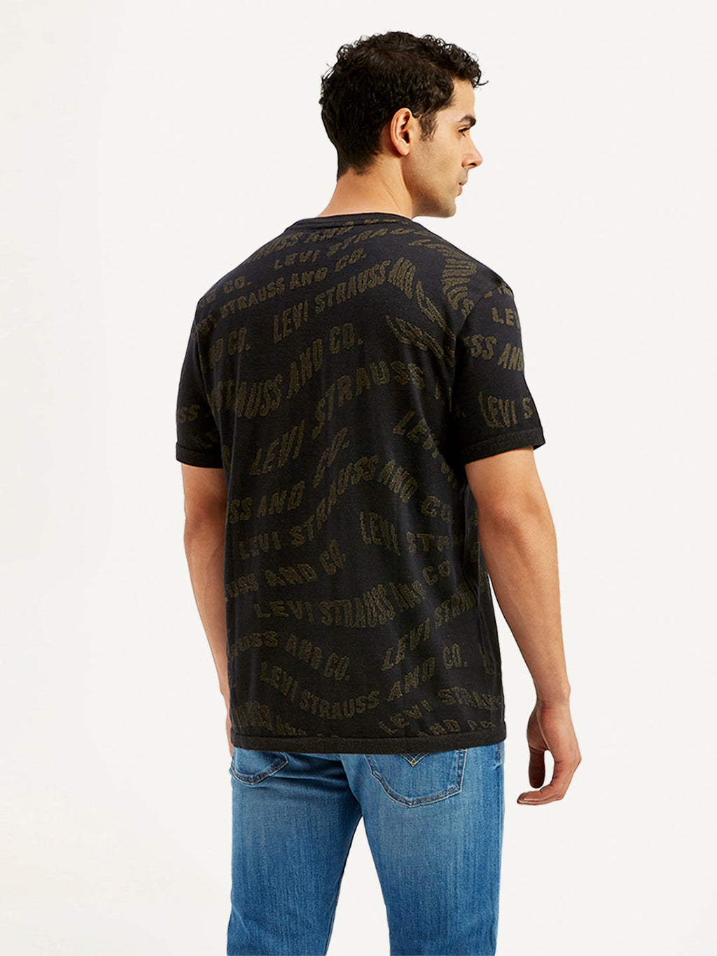 Men's Typographic Print Slim Fit T-Shirt