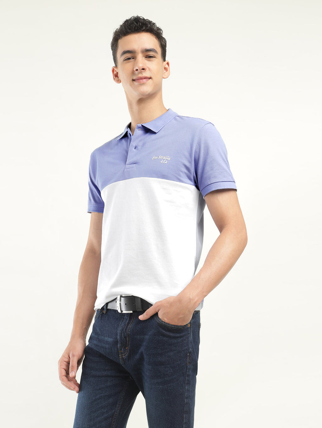 Men's Colorblock Polo T-Shirt