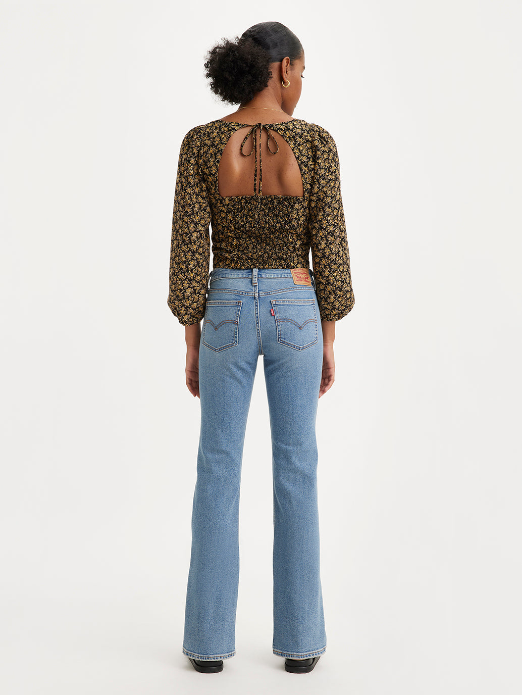 Women's Indigo Bootcut Fit Low Rise Jeans