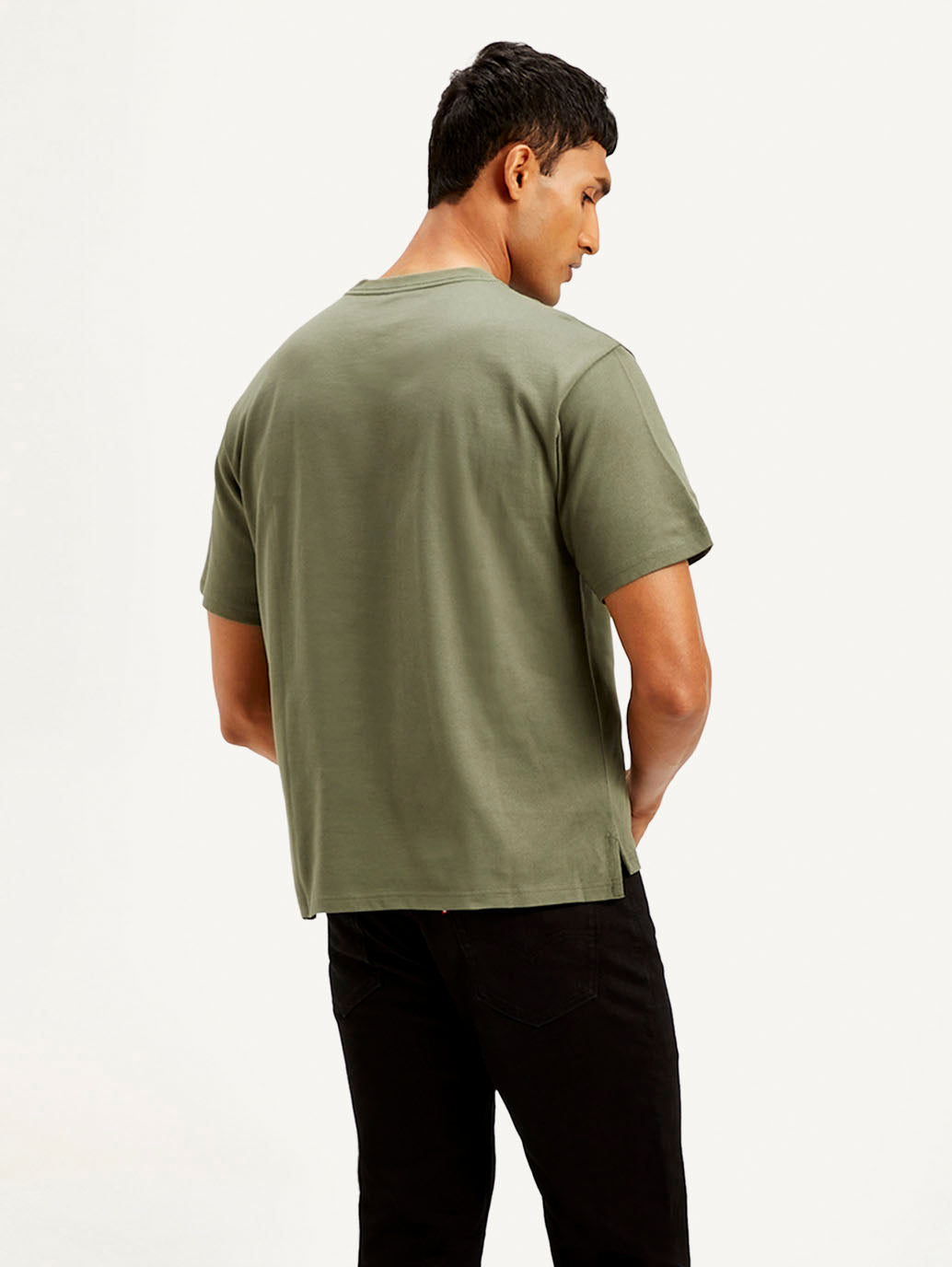 Men's Solid Crew Neck T-Shirt