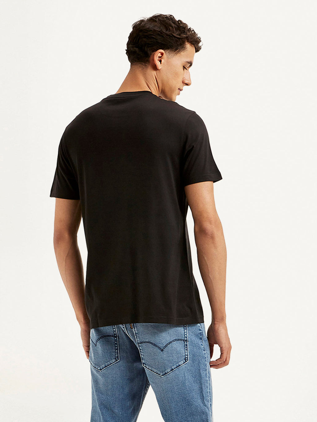 Men's Redloop Typographic Print Slim Fit T-shirt