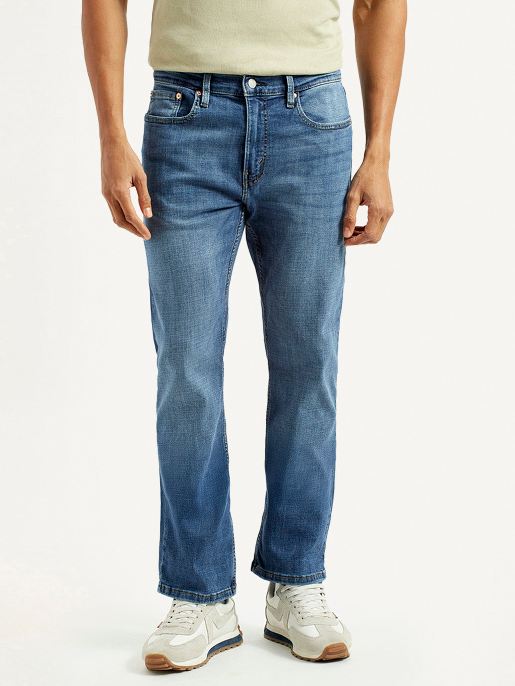 Men's 527 Blue Bootcut Fit Mid Rise Jeans