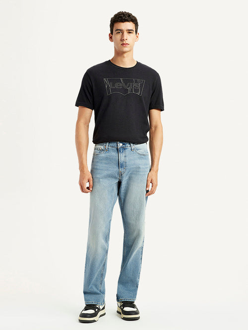 Men's 541 Light Blue Athletic Tapered Fit Mid Rise Jeans