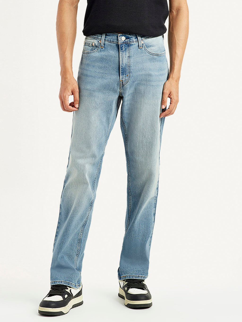 Men's 541 Light Blue Athletic Tapered Fit Mid Rise Jeans